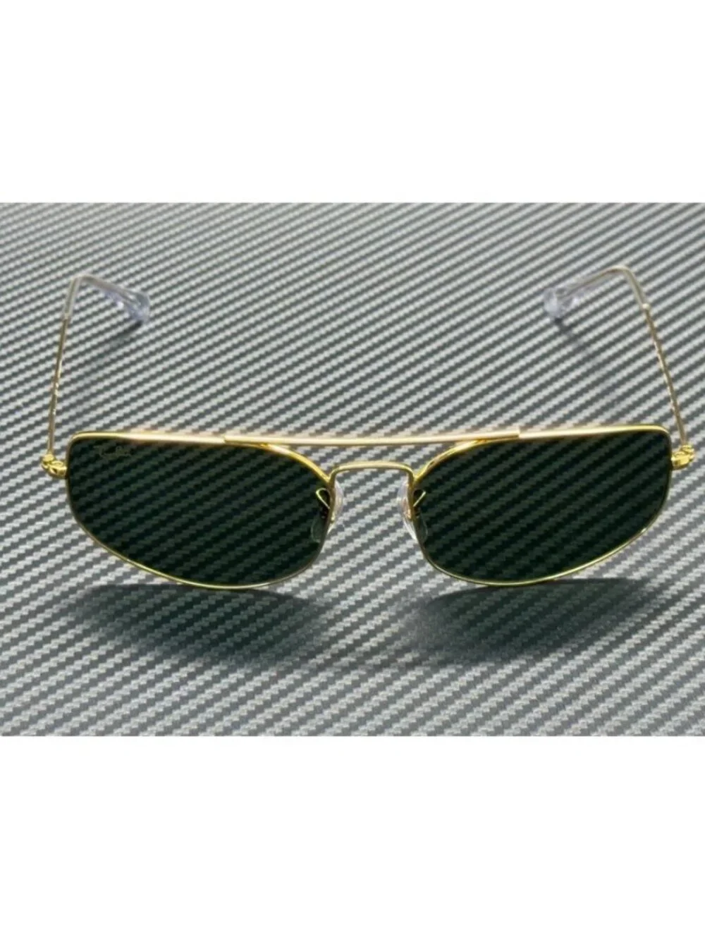 New Ray-Ban Men Gold Sunglasses 60-17-140